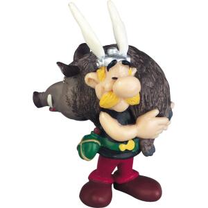 Astérix el Galo Minifigura Asterix con jabali 6 cm