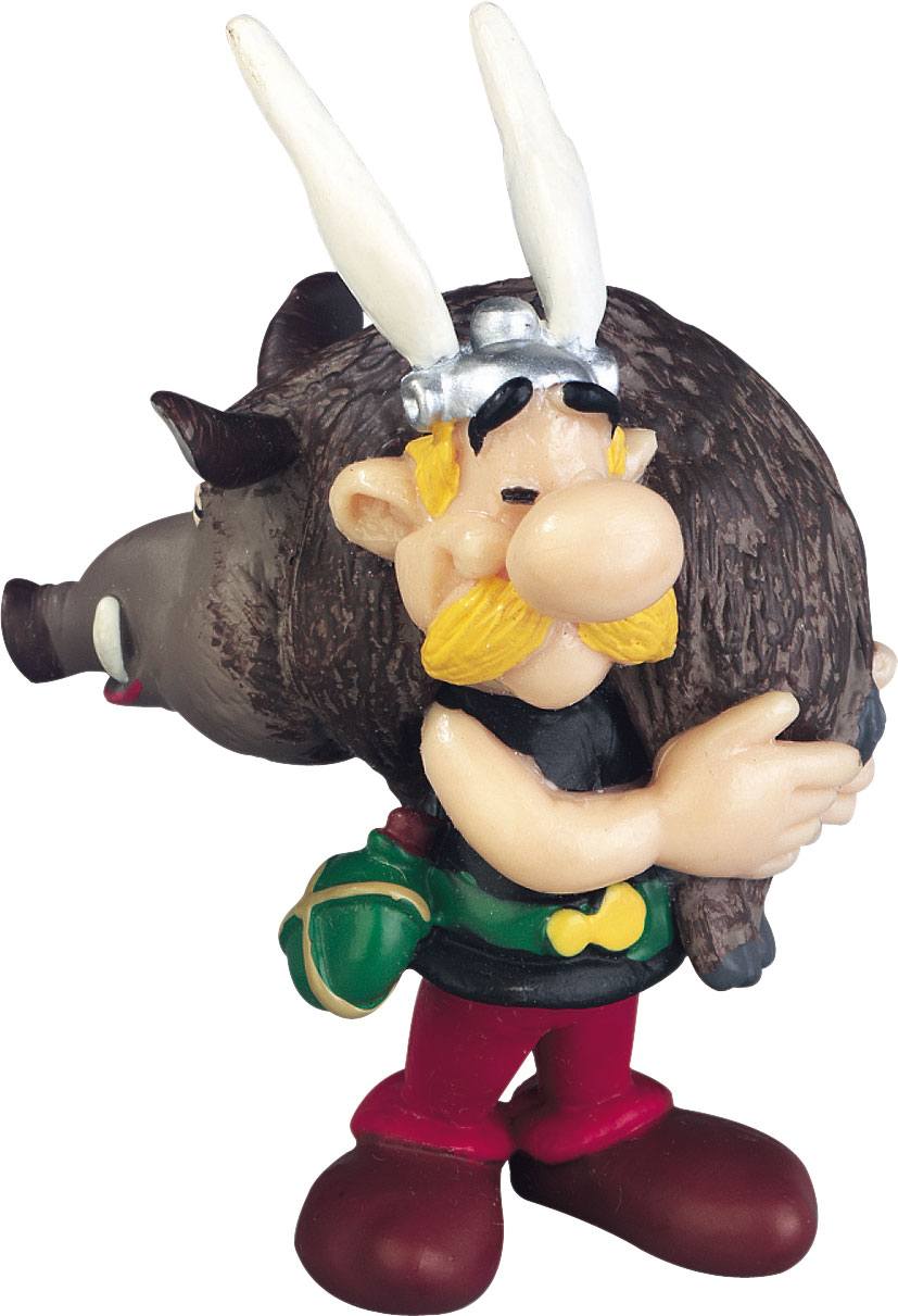 Astérix el Galo Minifigura Asterix con jabali 6 cm - Collector4u.com
