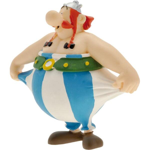 Astérix el Galo Minifigura Obelix sujetandose el pantalon 8 cm - Collector4u.com