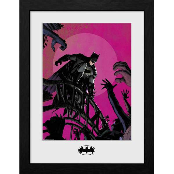 Póster Enmarcado Collector Print Arkham Batman - Collector4u.com