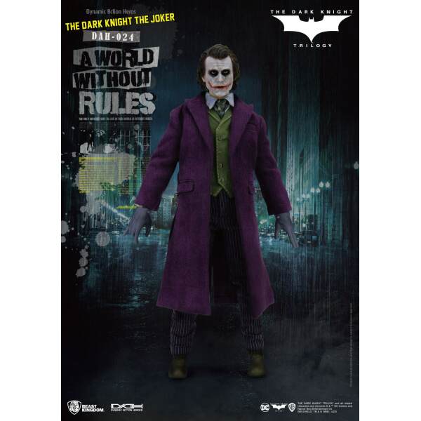 Figura Dynamic 8ction Heroes 1/9 The Joker Batman The Dark Knight 21 cm - Collector4u.com