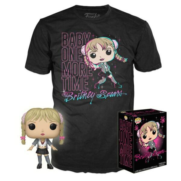 Britney POP! & Tee Set de Minifigura y Camiseta Baby One More Time heo Exclusive talla L - Collector4u.com
