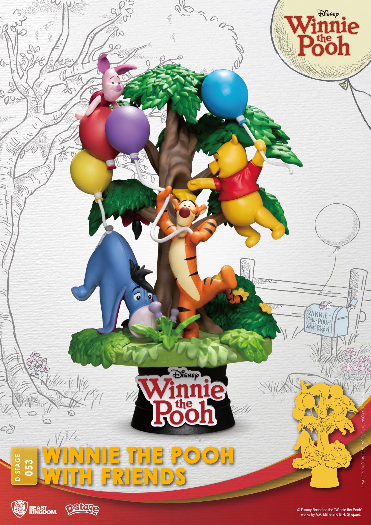 Diorama PVC D-Stage Winnie The Pooh With Friends Disney 16 cm