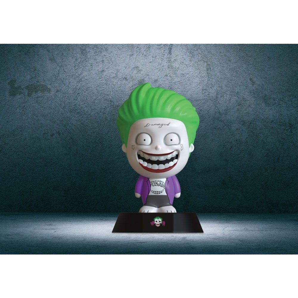 Lámpara 3D Icon Modern The Joker Escuadrón Suicida 10 cm