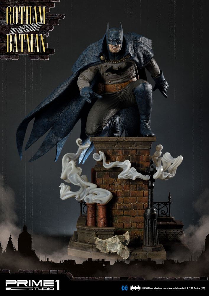 Estatua Batman Arkham Origins 1/5 Gotham By Gaslight Batman Versión Azul 57 cm