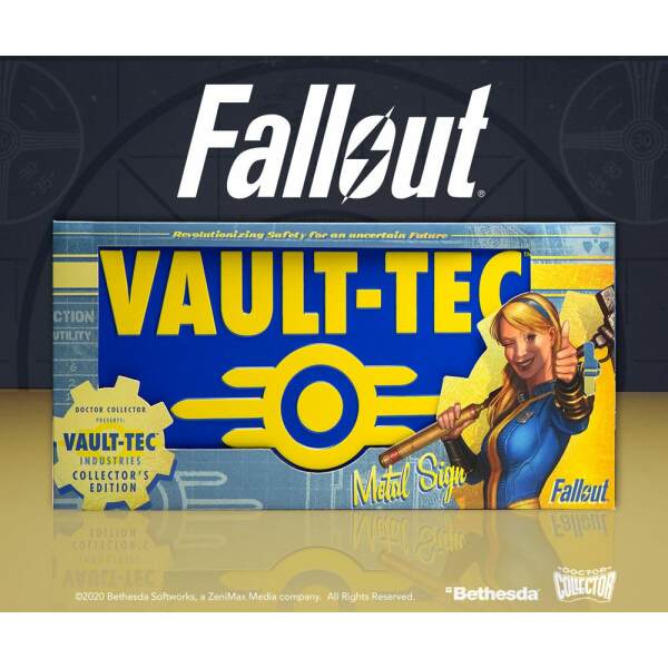 Fallout cartel de metal Vaul-Tec - Collector4u.com