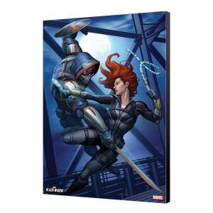 Póster de madera Black Widow vs Taskmaster Black Widow Movie 34x50cm. - Collector4u.com