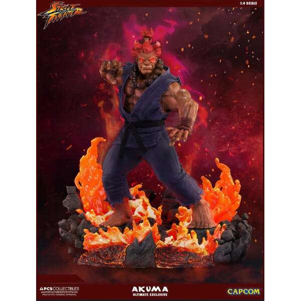 Street Fighter Estatua Mixed Media 1/4 Akuma Ultimate Exclusive 58 cm - Collector4U.com