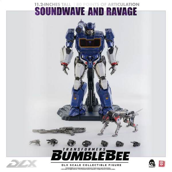 Figuras 1/6 DLX Soundwave & Ravage Transformers Bumblebee Pack de 2 28 cm - Collector4U.com