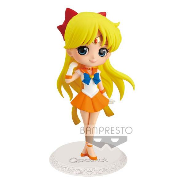 Minifigura Q Posket Super Sailor Venus Sailor Moon Eternal The Movie Ver. A 14 cm - Collector4U.com