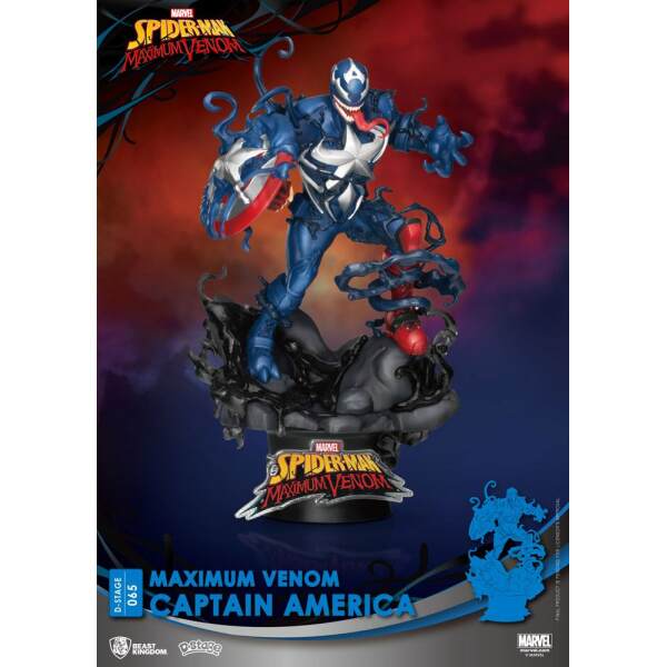 Diorama PVC D-Stage Maximum Venom Captain America Marvel Comics 16 cm - Collector4U.com