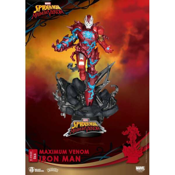 Diorama PVC D-Stage Maximum Venom Iron Man Marvel Comics 16 cm - Collector4U.com