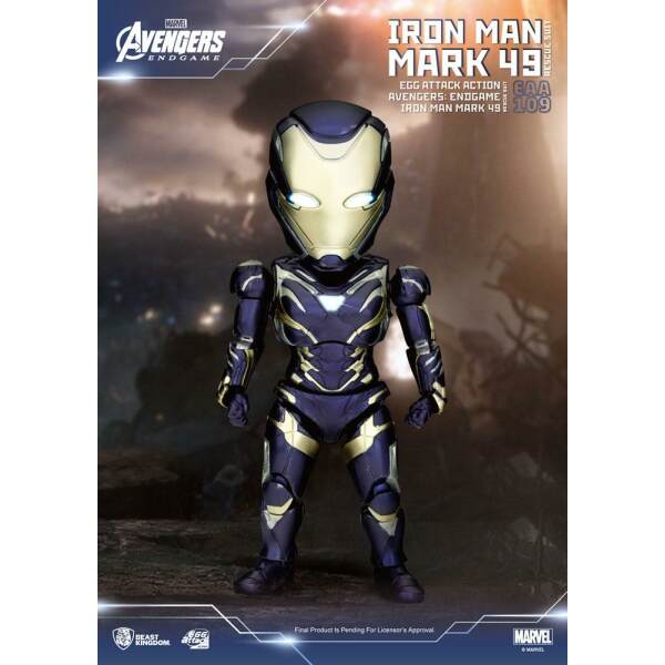 Figura Iron Man Mark 49 Rescue Suit Vengadores Endgame Egg Attack 21 cm - Collector4U.com
