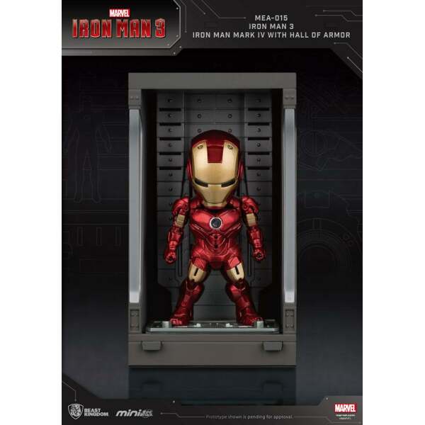 Figura Hall of Armor Iron Man Mark IV Iron Man 3 Mini Egg Attack 8 cm - Collector4u.com