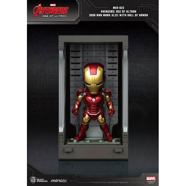 Figura Hall of Armor Iron Man Mark XLIII Vengadores La Era de Ultrón Mini Egg Attack 8 cm - Collector4U.com