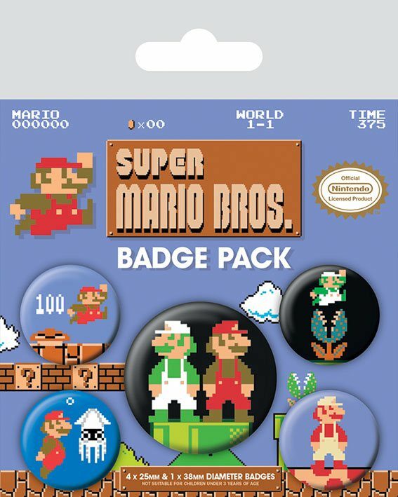 Pack 5 Chapas Super Mario Bros Pyramid - Collector4u.com