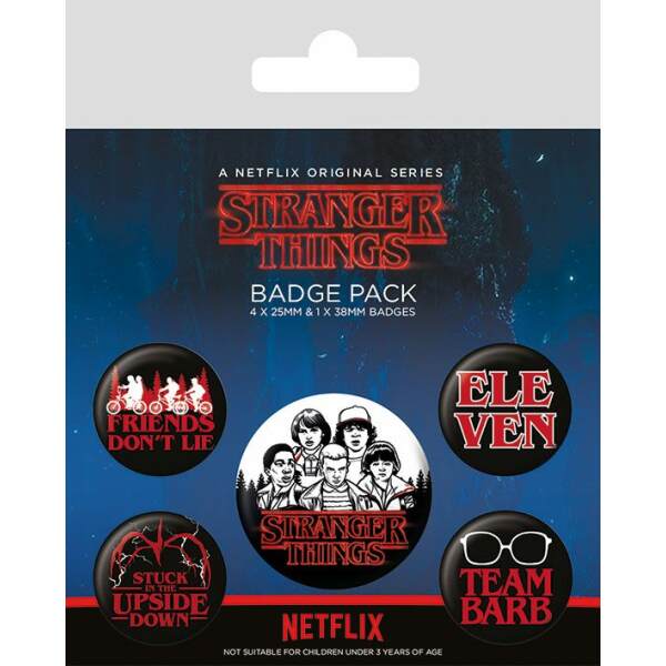 Pack 5 Chapas Characters Stranger Things - Collector4U.com