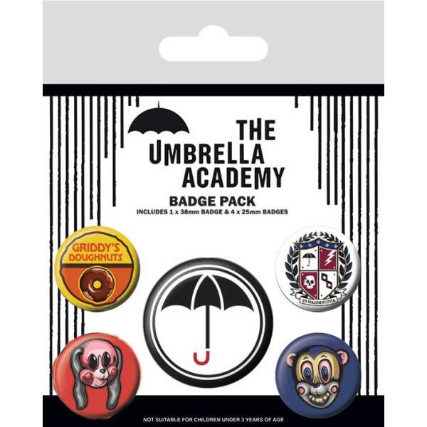 Pack 5 Chapas Super The Umbrella Academy - Collector4U.com