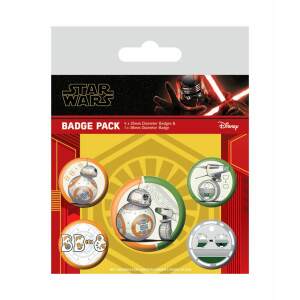 Pack 5 Chapas Droids Star Wars Episode IX - Collector4U.com