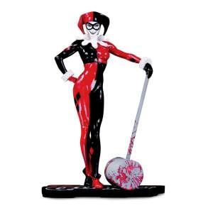 Estatua Harley Quinn DC Comics Red, White & Black by Adam Hughes 19 cm - Collector4u.com