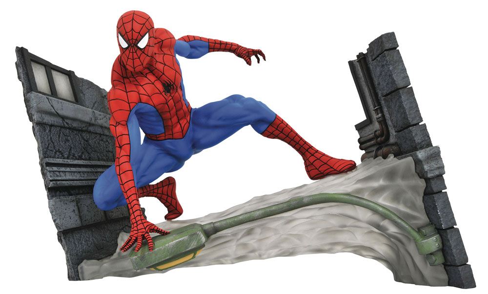 Estatua Spider-Man Webbing Marvel Comic Gallery 18 cm Diamond Select