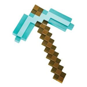 Réplica Diamond Pickaxe Minecraft Plástico 40 cm