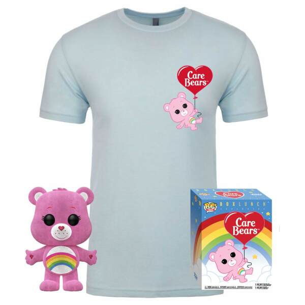 Care Bears POP! & Tee Set de Minifigura y Camiseta Cheer Bear heo Exclusive talla L - Collector4u.com