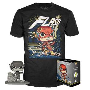 Set de Minifigura y Camiseta Flash DC Jim Lee POP! & Tee heo Exclusive talla S - Collector4u.com