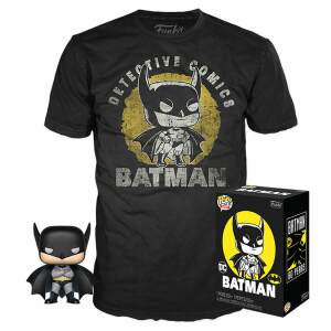 Minifigura y Camiseta Batman Sun Faded DC Comics POP! & Tee Set de heo Exclusive talla L - Collector4u.com