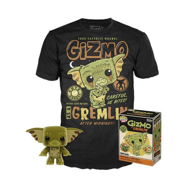 Gremlins POP! & Tee Set de Minifigura y Camiseta Gizmo heo Exclusive talla M - Collector4u.com