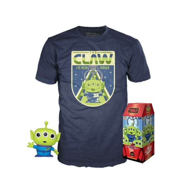 Toy Story POP! & Tee Set de Minifigura y Camiseta The Claw heo Exclusive talla M - Collector4U.com