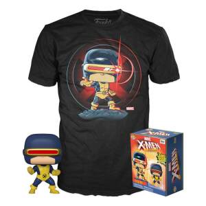 Set de Minifigura y Camiseta First Appearance Cyclops Marvel 80th POP! & Tee  talla M - Collector4U.com