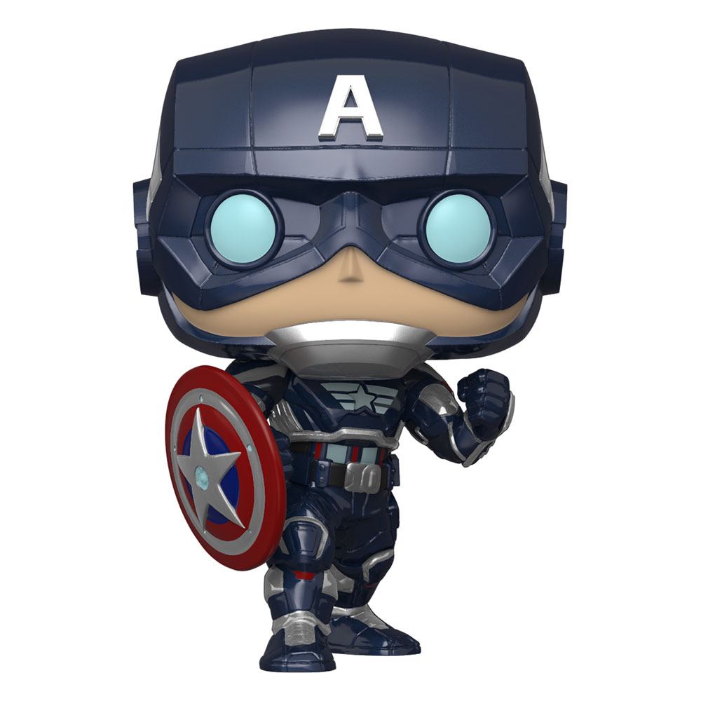 Funko Captain America Marvel's Avengers (2020 video game) POP! Marvel Vinyl Figura 9 cm - Collector4U.com