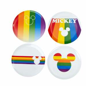 Placas Mickey Rainbow Disney Pack de 4 - Collector4u.com