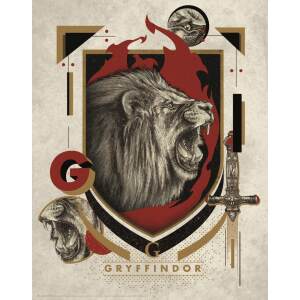 Litografia Gryffindor Harry Potter 36 x 28 cm - Collector4u.com