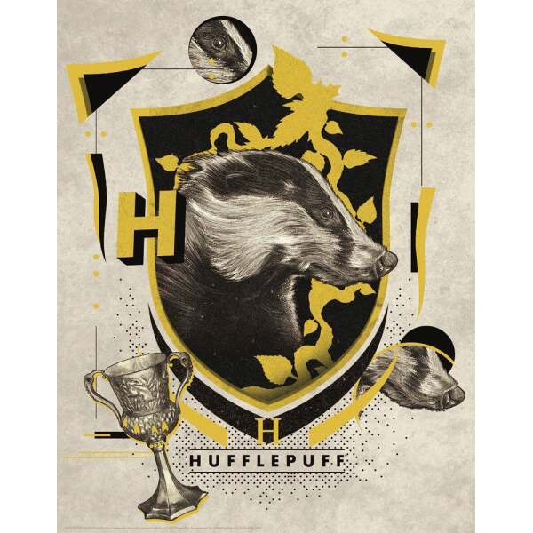 Litografia Hufflepuff Harry Potter 36 x 28 cm - Collector4u.com