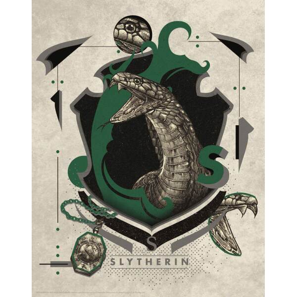 Litografia Slytherin Harry Potter 36 x 28 cm - Collector4u.com
