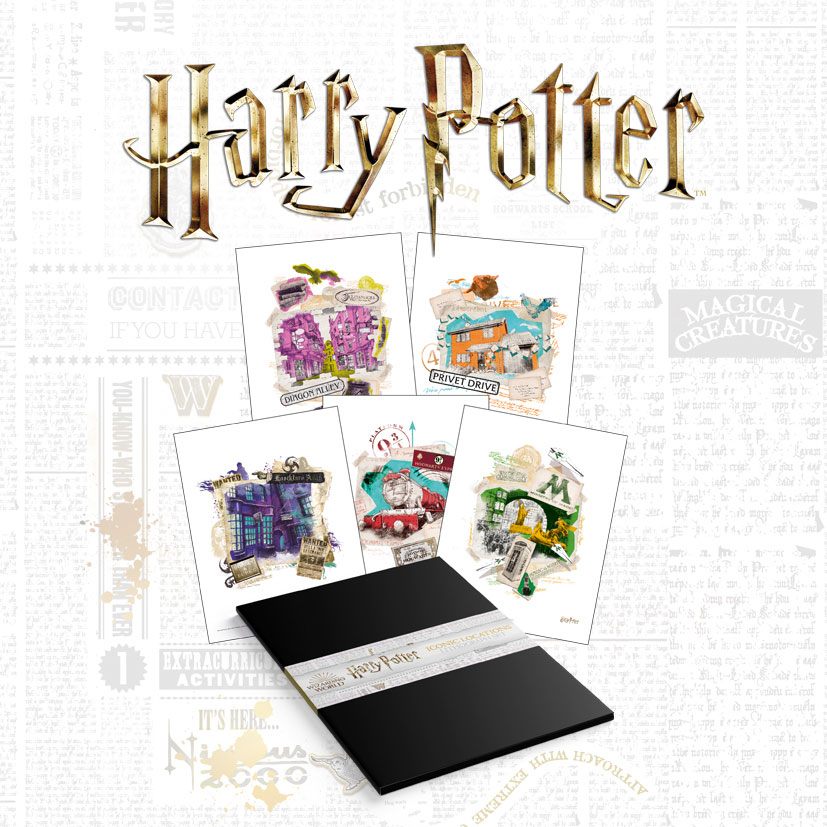 Set de 10 Litografias Harry Potter 36 x 28 cm