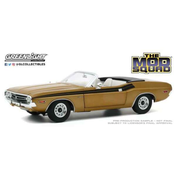 The Mod Squad Vehículo 1/18 1971 Dodge Challenger 340 Convertible - Collector4U.com