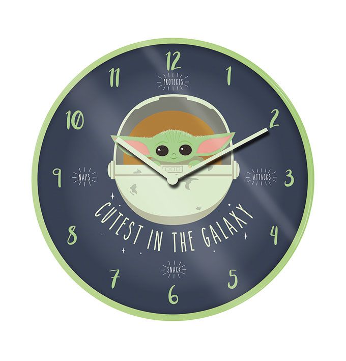 Reloj de Pared Cutest In The Galaxy Star Wars The Mandalorian - Collector4U.com