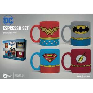 Pack de 4 Tazas Espresso Uniforms DC Comics - Collector4u.com