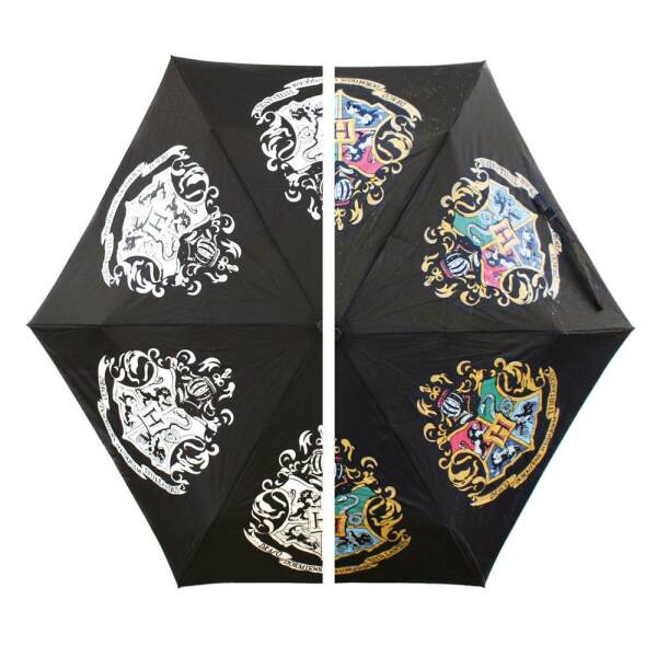 Paraguas que cambia los colores Hogwarts Slogan Harry Potter - Collector4u.com