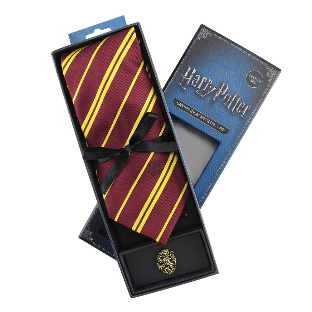 Set Deluxe de Corbata & Pin Gryffindor Harry Potter - Collector4u.com