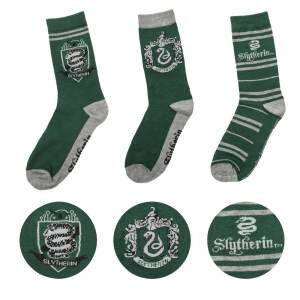 Pack de 3 Pares de calcetines Slytherin Harry Potter - Collector4u.com