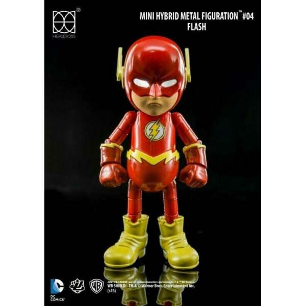Mini Figura Hybrid Metal The Flash Justice League 9 cm - Collector4U.com