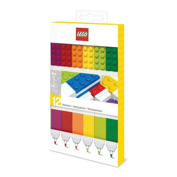 LEGO Caja con 12 Rotuladores Bricks - Collector4U.com