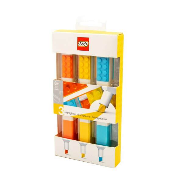 LEGO Pack de 3 Rotuladores Fluorescentes Bricks - Collector4U.com