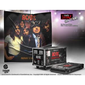 AC/DC Estatua Rock Ikonz On Tour Road Case & Telón de fondo del escenario collector4u.com