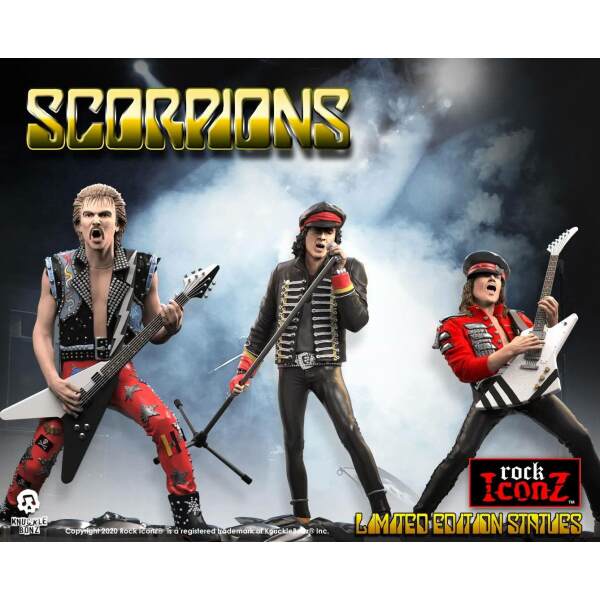 Scorpions Pack de Estatuas Rock Iconz Limited Edition 23 cm - Collector4U.com