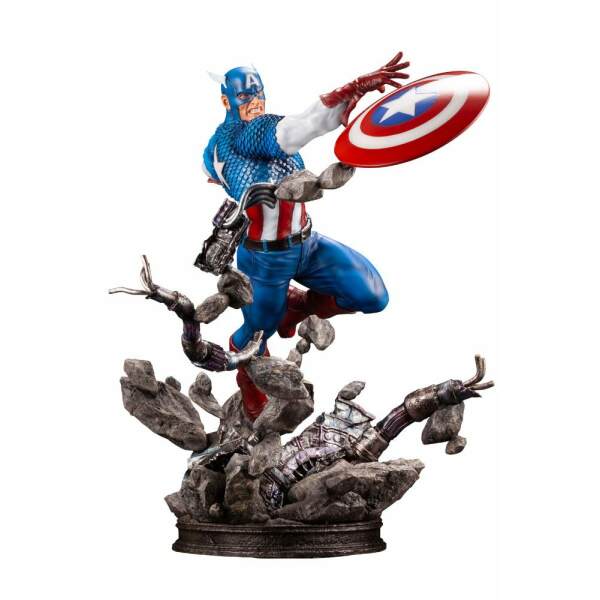 Estatua 1/6 Captain AmericaMarvel Comics Fine Art 36 cm - Collector4U.com